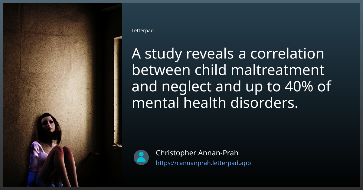 A study reveals a correlation between child maltreatment and neglect ...